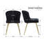 47.5cm H Velvet Upholstered Metal Accent-402612126