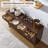 60" Modern Fluted Sideboard Buffet Cabinet With Doors And Shelves-670016559