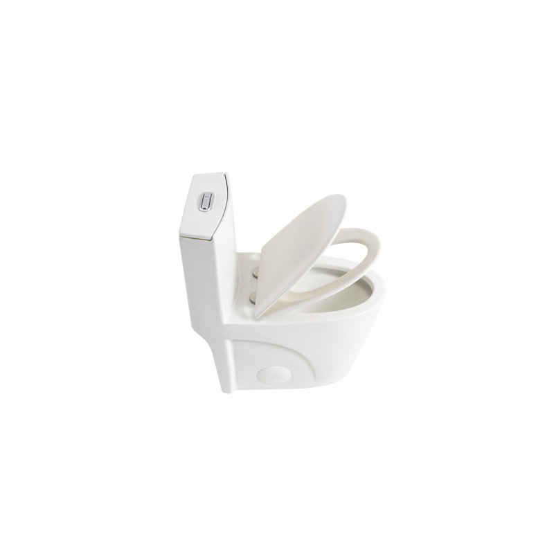 Toilette de salle de bain en céramique blanche lustrée, siège à double chasse 1,1 / 1,6, siège à fermeture en douceur, salle de bain, céramique à chasse d'eau conforme, finition, cuve allongée,
