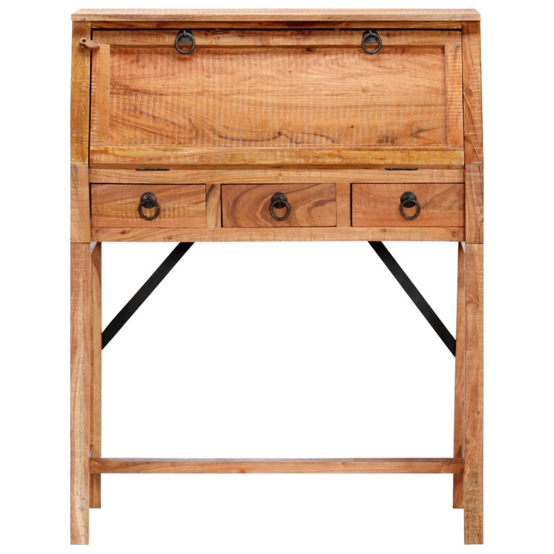 Briela Solid Wood Secretary Desk