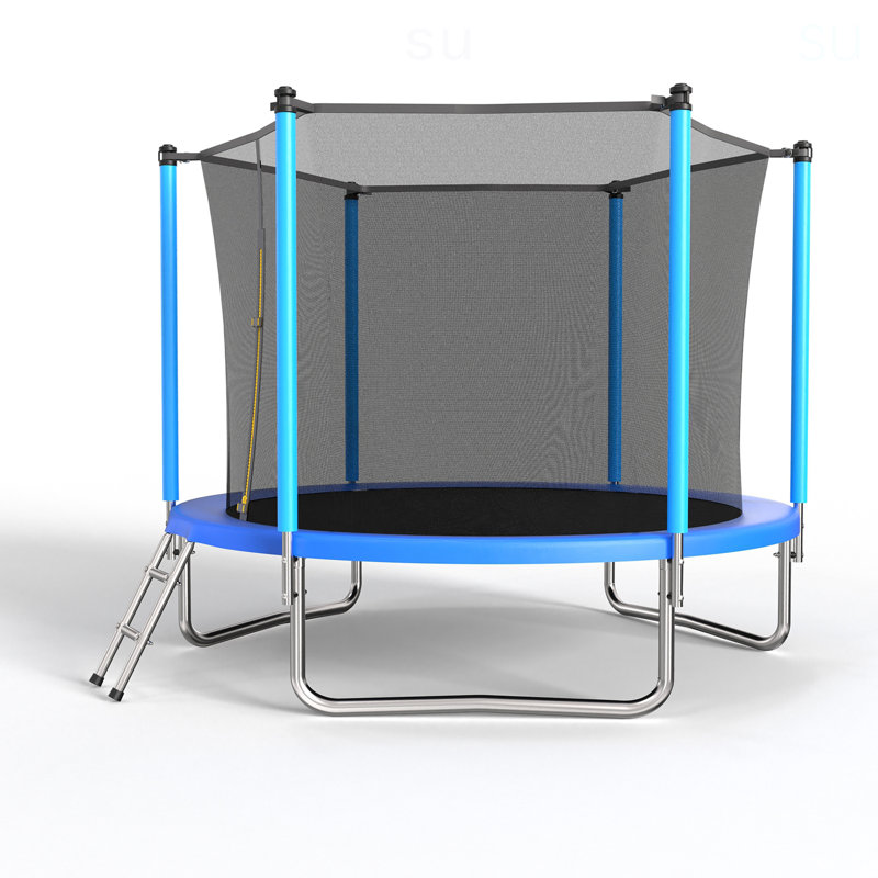 Trampoline 8 pi bleu