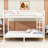 Full XL over Full XL Metal Bunk Bed with Ladder