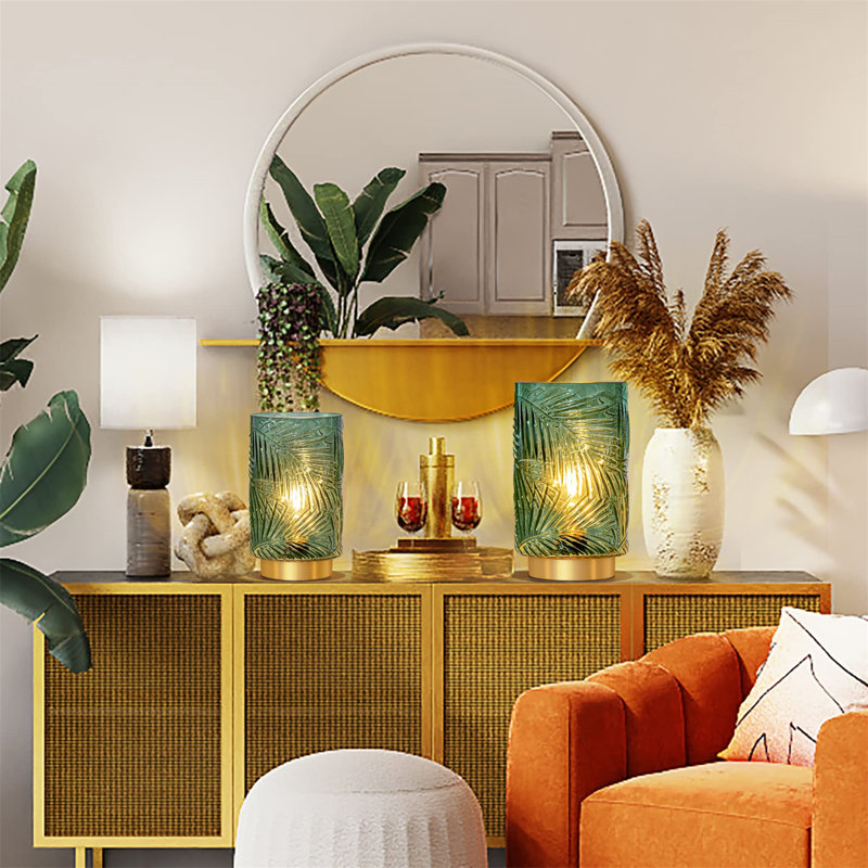 Adariaha Metal Table Lamp, Green