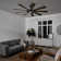 Gentry 85" 9 - Blade LED Windmill Ceiling Fan with Wall Control and Light Kit Included