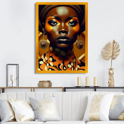 «Exquiste African Woman Design X», reproduction sur toile