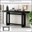 Console contemporaine avec une longue table d'entrée pour une décoration intérieure moderne