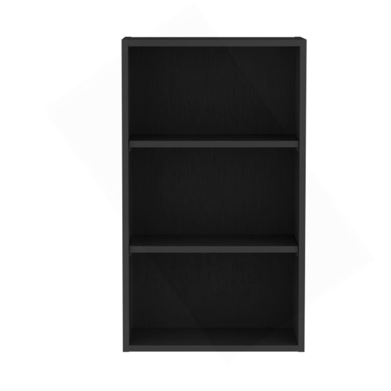 Armoire murale H 36 po, 3 tablettes, noir, Noir