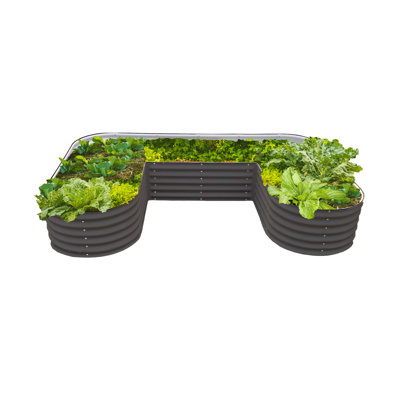 Lit de jardin surélevé d'extérieur en métal de 17 po de hauteur