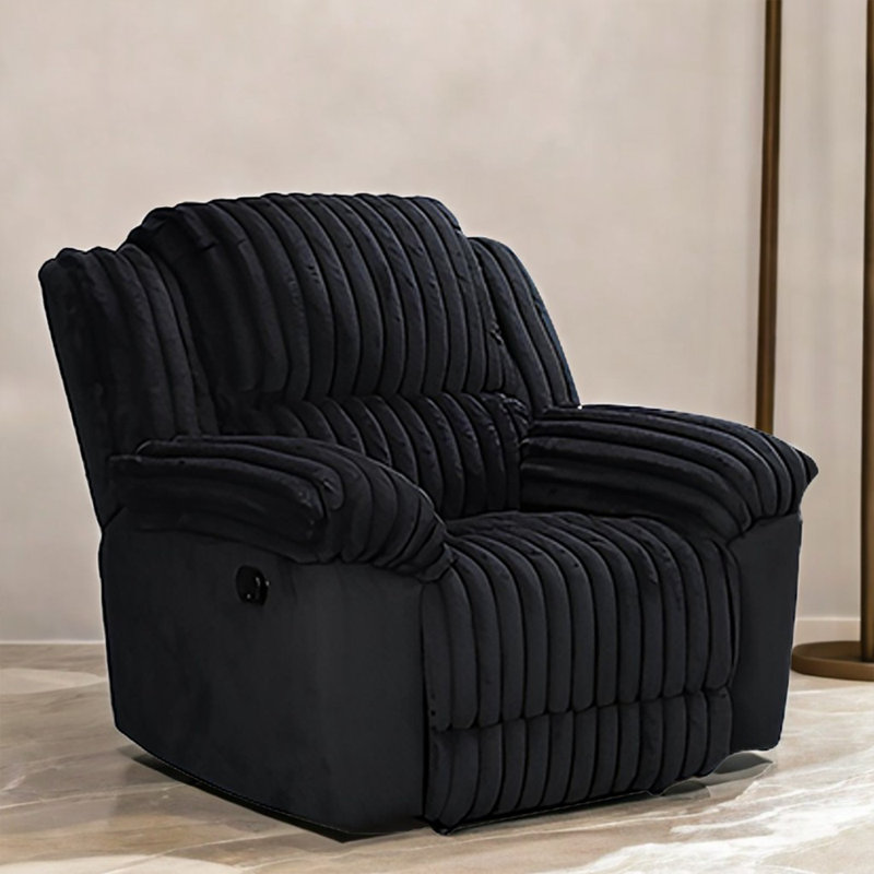 Fauteuil inclinable Velano, Noir, noir, noir, noir