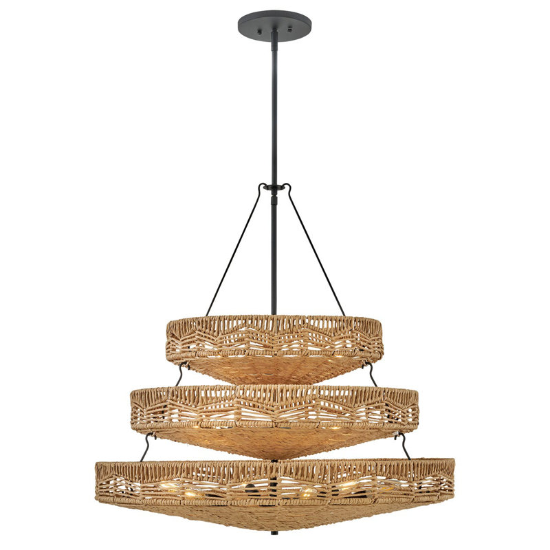  13 - Light Unique Tiered Chandelier