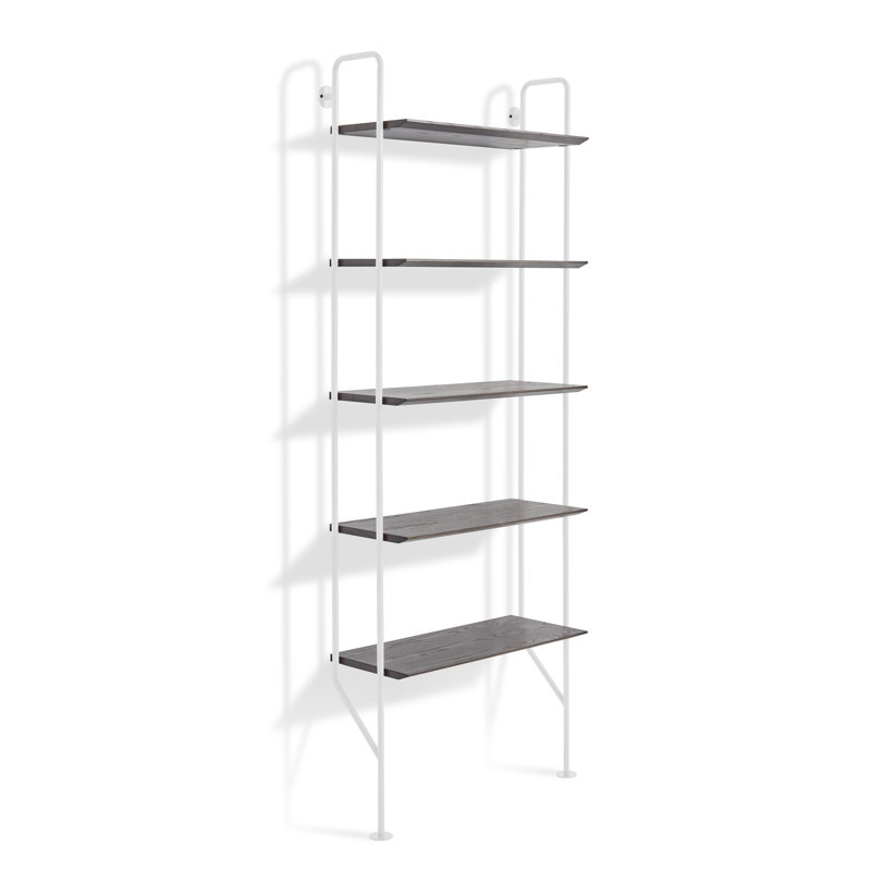 Hitch Etagere Bookcase, Black/Walnut