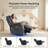 Dual-Motor Swivel Glider Power Recliner With Massage And Heat, LED Light Strips-1381359866
