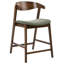 Upholstered Bar Stool with Solid Wood Frame-668995228
