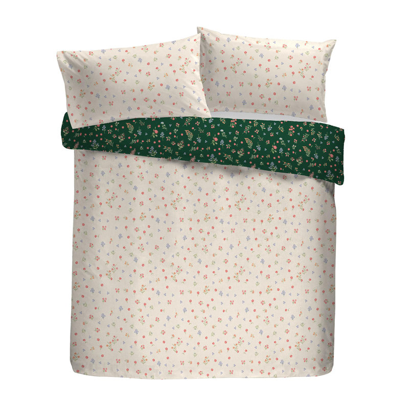 Polyester Floral Duvet Cover Set with Pillowcases Included, Super King Duvet Cover + 2 Standard Pillowcases