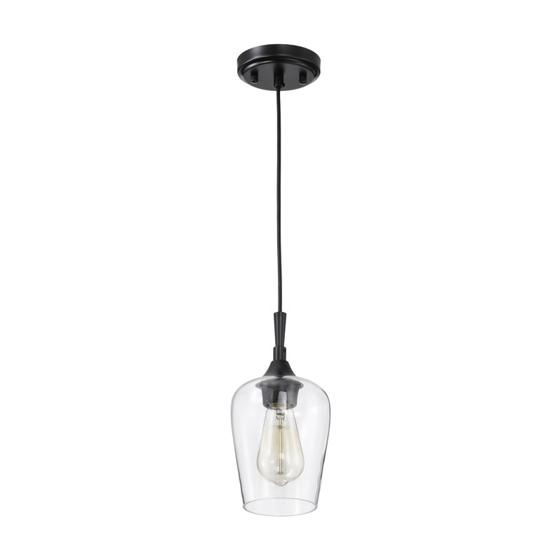 Laureen 1 - Light Dome Pendant, Matte Black