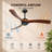 72-Inch wood Ceiling Fan Without light