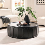 Round Center Coffee Table, No Need Assembly