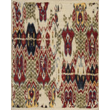 Jazz Hand Knotted Wool Area Rug in Ivory