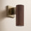 Tambo Single Light Wood; Steel Dimmable Wall Sconce