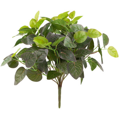 16" Artificial Fittonia Floral Bush