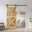 Porte de grange à panneaux et en bois avec quincaillerie d'installation-87953013-87953027-87953085