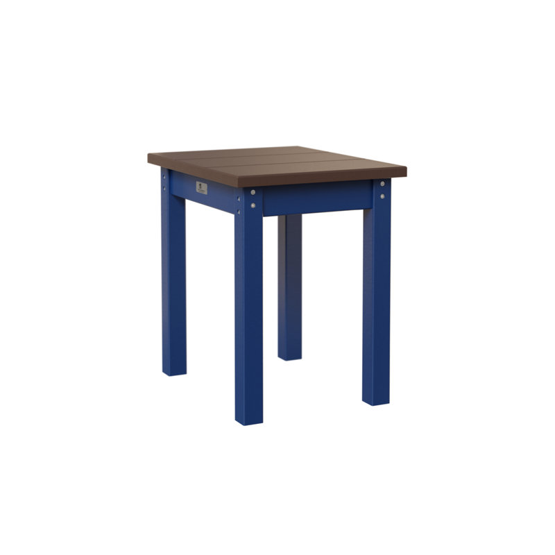 Berlin Gardens Economy End Table, Chocolate Brown, Pacific Blue