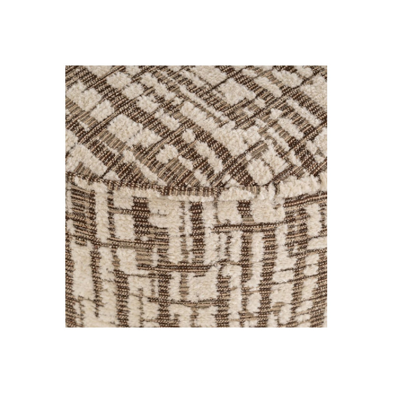Pouf Lexie L, Gris/beige