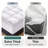 Full Mattress Topper, 1000GSM Ultra Thick White Mattress Pad, Soft & Supportive Pillow Top, 8-21 Inch Deep Pocket, Firm Bed Topper for Cooling, Hypoallergenic Mattress Protector-489685627-489685624-489685626