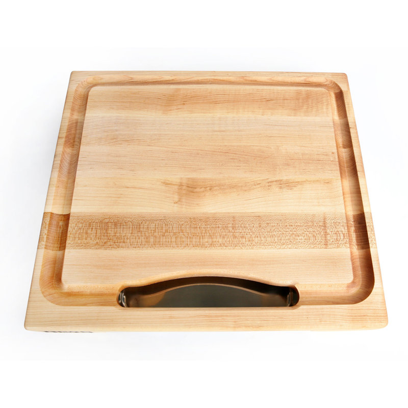 Gift Maple Newton Prep Master Cutting Board, 15" W x 14" L