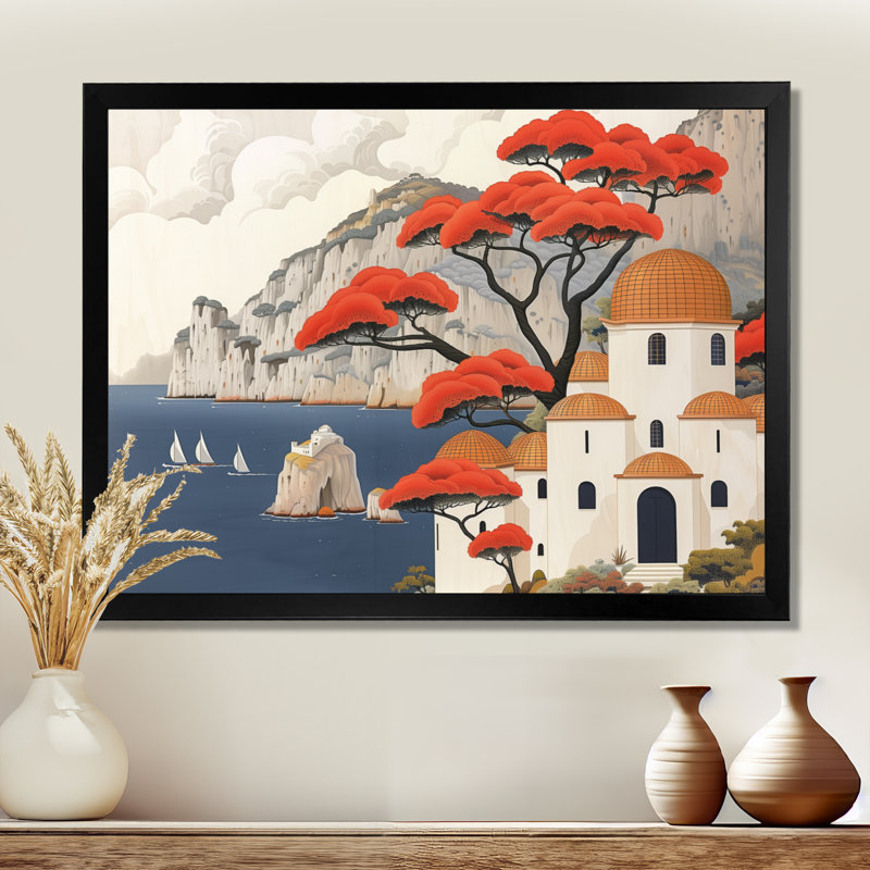 Ambriel - Italie, impression d'art mural, Toile encadrée noire simple, H 12 po x l 20 po x P 1 po