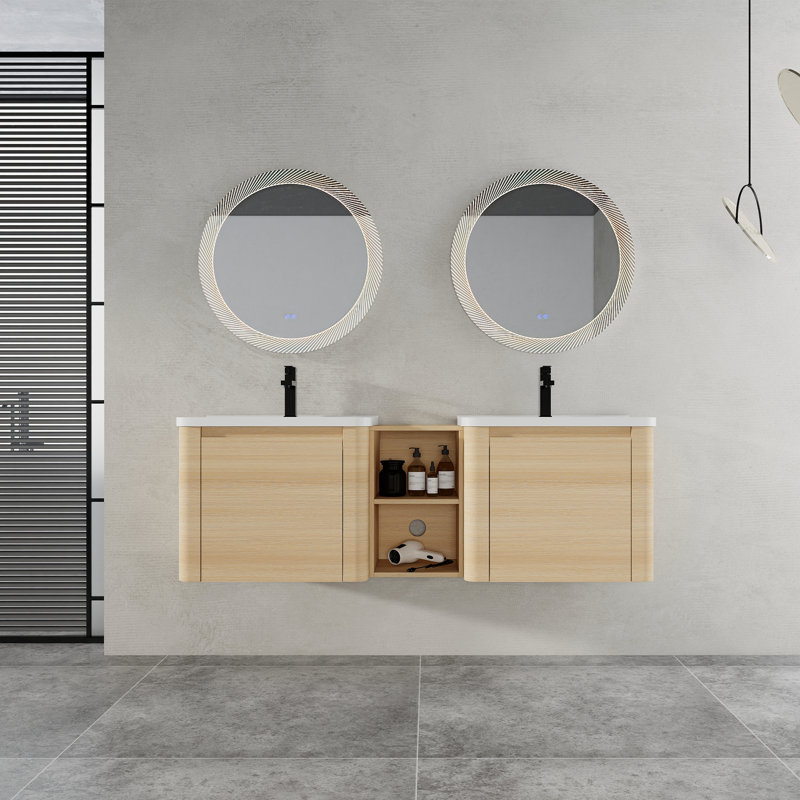 Ensemble de meuble-lavabo mural 60 po Modern