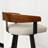 26" Swivel Counter Stool with Solid Walnut Wood Back and Upholstered Seat -1437106563