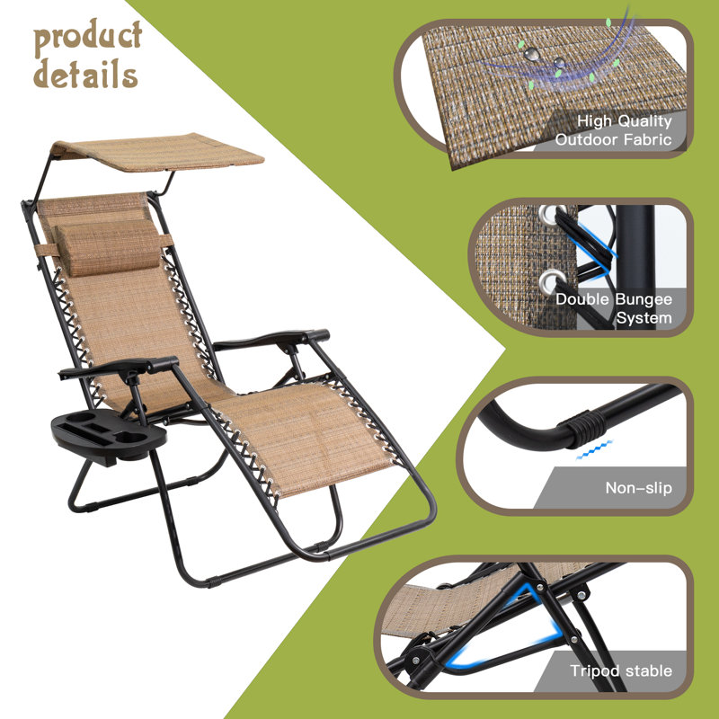 Hutzler Folding Camping Bench, Beige