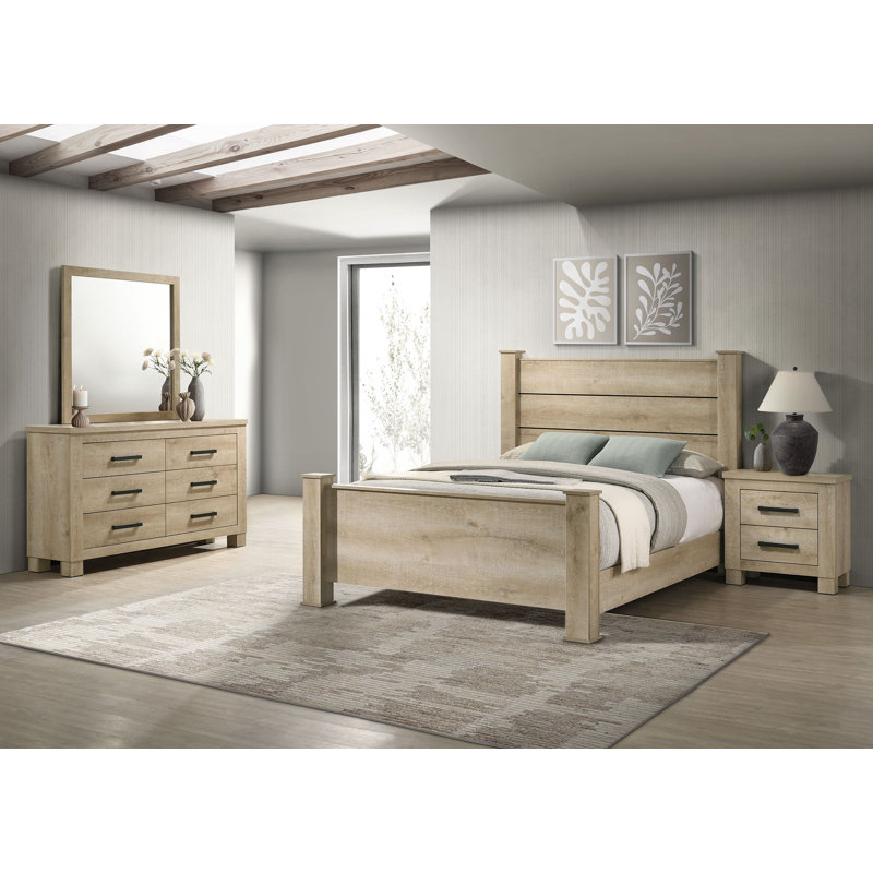 Brinkman 4-piece Queen Bedroom Set Weathered Oak, Queen