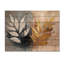 Golden Ferns Herb Pure Form II - décoration murale en bois de fougères - sur bois de pin naturel-620015541