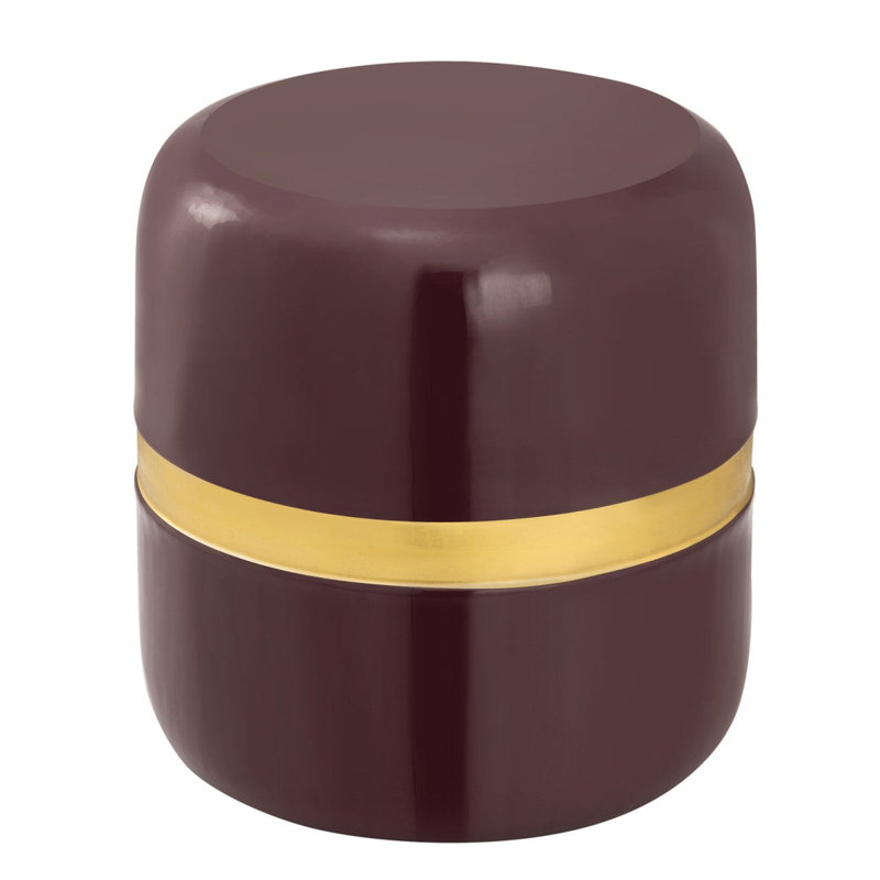 Evyl Drum End Table, Purple