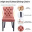 Ensemble de salle à manger rectangulaire avec chaise capitonnée-1597908665-1597908645