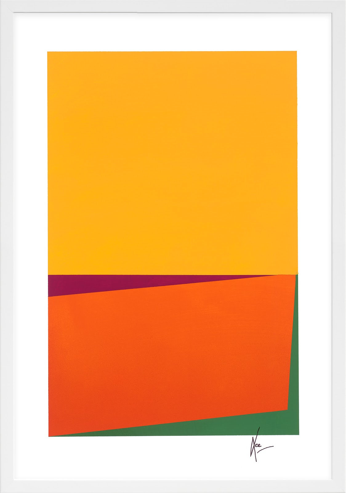 Sahara by Lee Lessem, 20" H x 14" W x 1.25" D, White