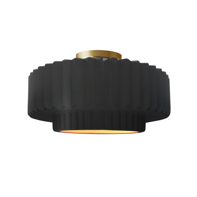 Plafonnier semi-encastré en céramique Radiance