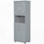 Tall Bathroom Cabinet with Laundry Basket-403078768