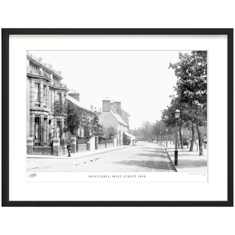 Dunstable, West Street 1898 - Single Picture Frame Print, 28cm H X 36cm W x 2cm D
