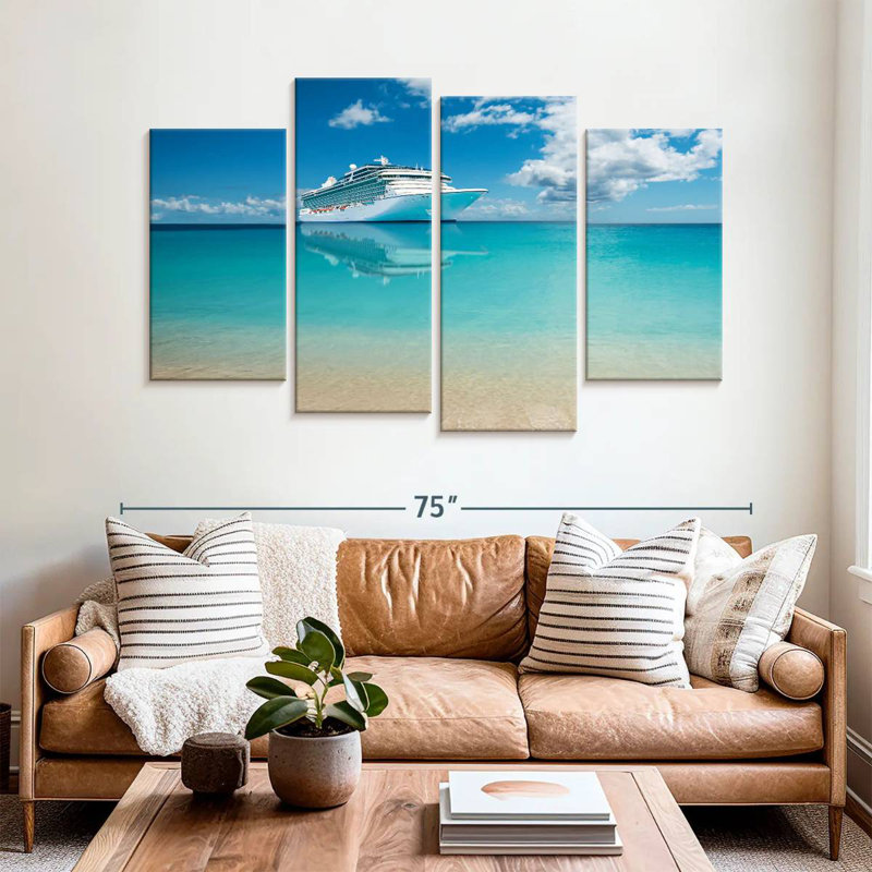 Mehar Sint Maarten Cruise Ship, 42" H x 68" W