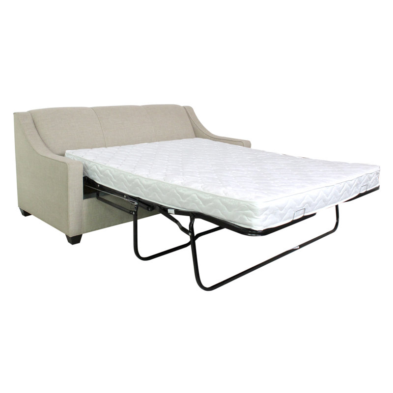 Phillips 76" Sofa Bed with Reversible Cushions, Dillon Luggage, Montana Walnut, Hybrid