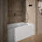 Underscore 60" x 32" Rectangular Alcove Soaking Bathtub with Integral Apron-37341173