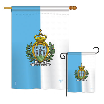 Double Sided Polyester House Flag