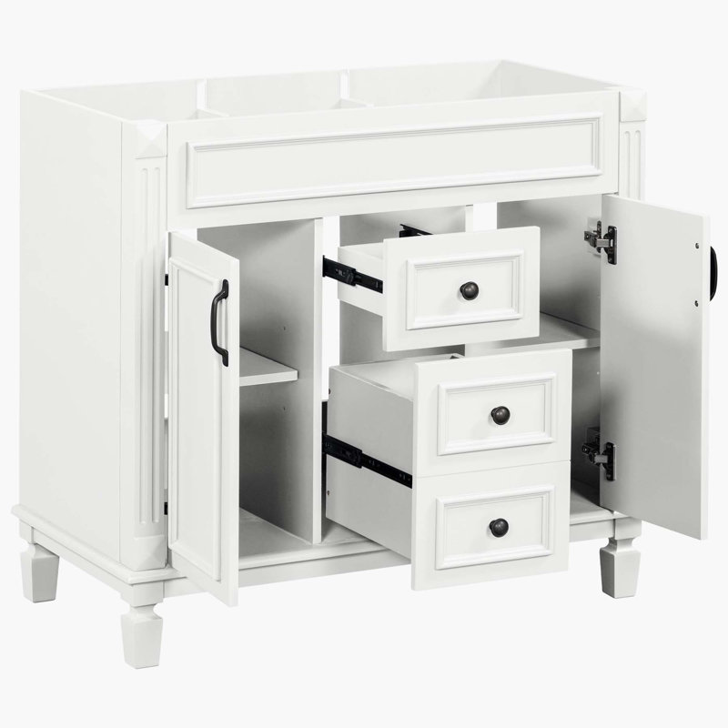 35.9'' Single Bathroom Vanity Base Only, White