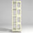 4-Tier Steel Rotating Bookshelf with 360° Wheels, Large Size Book Rack-1128766548