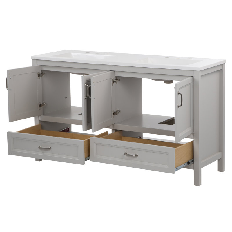 Ensemble de meuble-lavabo double 60 po