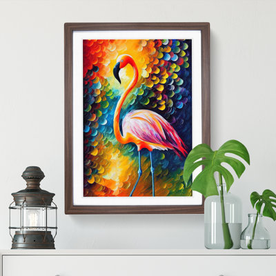 Flamingo Portrait No.1 - Framed Print