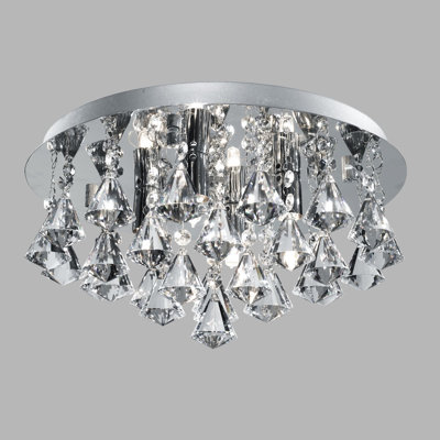 Rainier Crystal Flush Mount